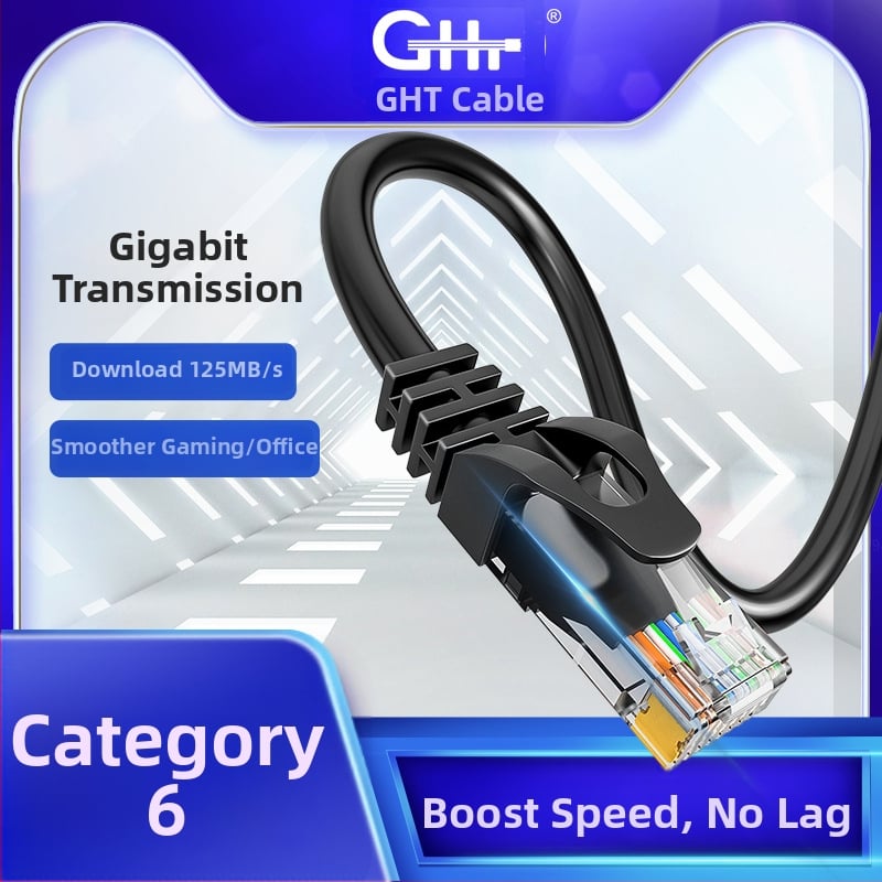 CAT6 мрежов кабел RJ45 за вътрешно ползване, пренос 10000, работна температура -10 °C до 60 °C, температура на съхранение -10 °C до 60 °C, опън 150, компресия 150