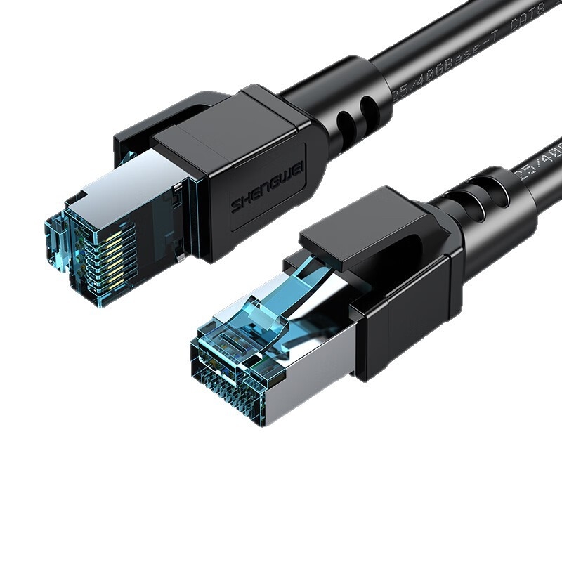 Cat8 Ethernet kabel, RJ-45 konektor, 40 Gbps, bakreni vodič, dvostruko oklopljen