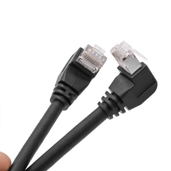 Tuosen CAT6 8P8C 26AWG 90° zavojni Ethernet kabel, 10 Gbps, -40°C do 50°C