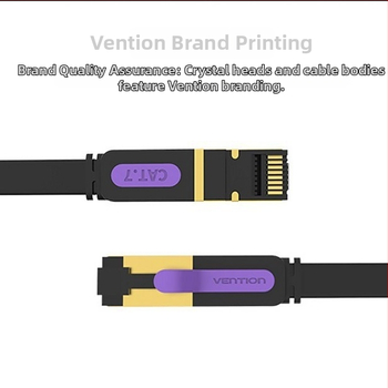 Ravan Cat7 mrežni kabel s čistim bakrenim jezgrom, CAT7A kristalni konektor, unutarnji/vanjski vodootporni kabel