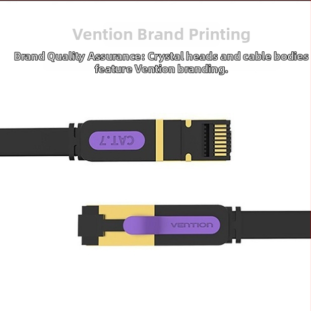 Ravan Cat7 mrežni kabel s čistim bakrenim jezgrom, CAT7A kristalni konektor, unutarnji/vanjski vodootporni kabel