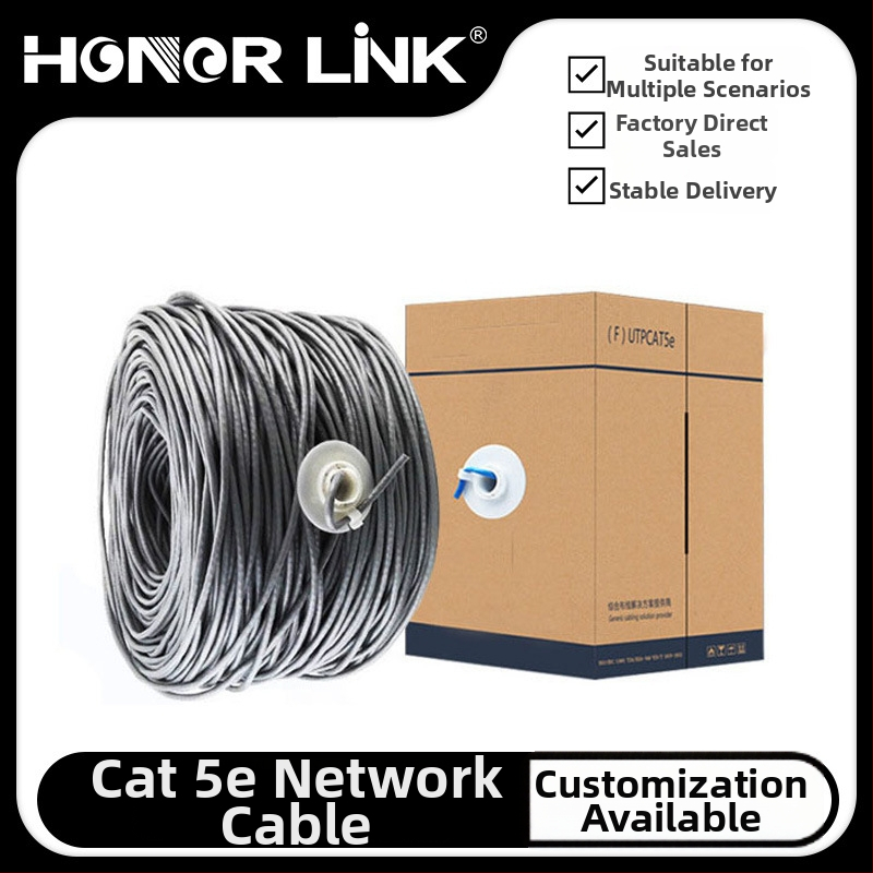 Vonkajší CAT5e Ethernet kábel, neekranovaný, 500–1000 Mbps, 0–60 °C, ťahová pevnosť 500 N, tlaková pevnosť 500 N