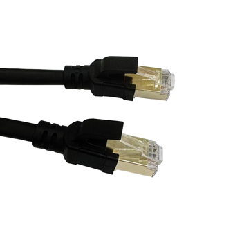 Ethernet CAT8 кабел с RJ-45 конектори, кръгъл меден проводник, 26 AWG, 40 Gbps