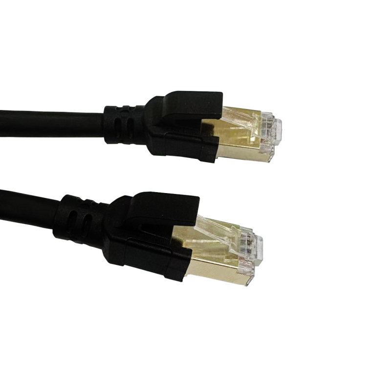 Ethernet CAT8 кабел с RJ-45 конектори, кръгъл меден проводник, 26 AWG, 40 Gbps
