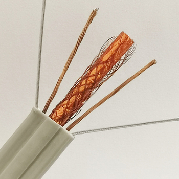 CAT6 SFTP кабел за външно наблюдение с интегриран захранващ модул, 1000 Mbps, -20 до 70°C работна температура, якост на опън 100, якост на компресия 100