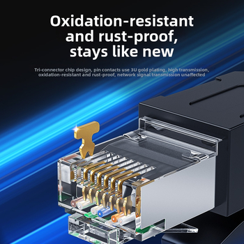 CableCreation Kabel Mreže Kategorije 8 s Zaštitom, 40Gbps, RJ-45, Unutarnja Upotreba, Osmeročlani Uvijeni Par