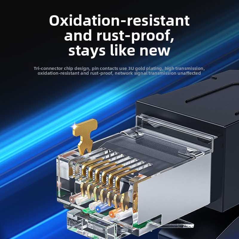 CableCreation Kabel Mreže Kategorije 8 s Zaštitom, 40Gbps, RJ-45, Unutarnja Upotreba, Osmeročlani Uvijeni Par