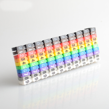 Πλαστική ετικέτα καλωδίου υπολογιστών με σωληνάκι αριθμών τύπου κάρτας, προσαρμοσμένη σήμανση