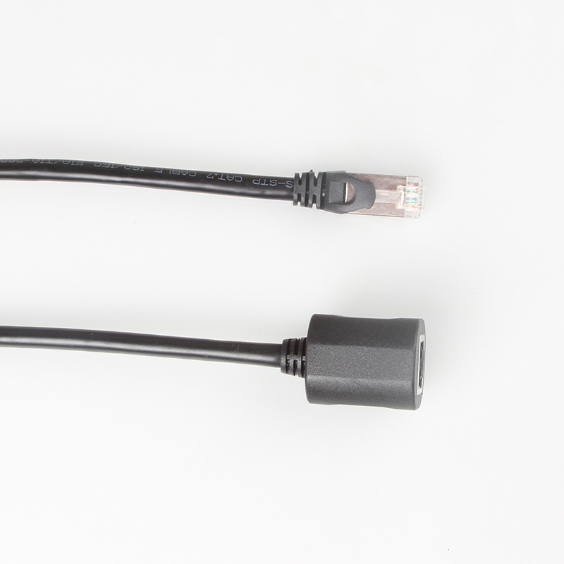 Cat6 RJ-45 Ethernet hosszabbító kábel, Gigabit, férfi–nő, 24AWG, csavart érpár