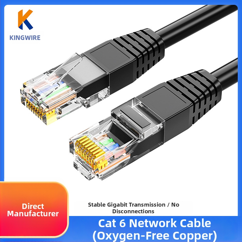 Kábel Category 6 neekrani RJ45 Gigabit Ethernet, 8-jadrový skrútený pár, konštrukcia 8P8C, vodič: oksigén voľná meď alebo meďou potiahnutý hliník