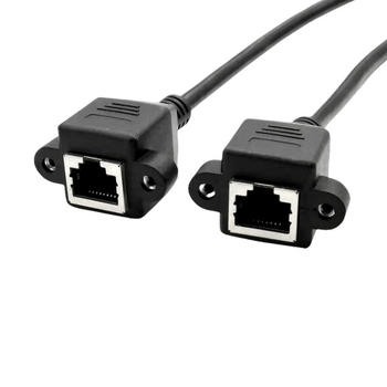 UNCO RJ45 Cat5e Ethernet кабел, мъжки към женски конектор, 8P8C, 1000 Mbps