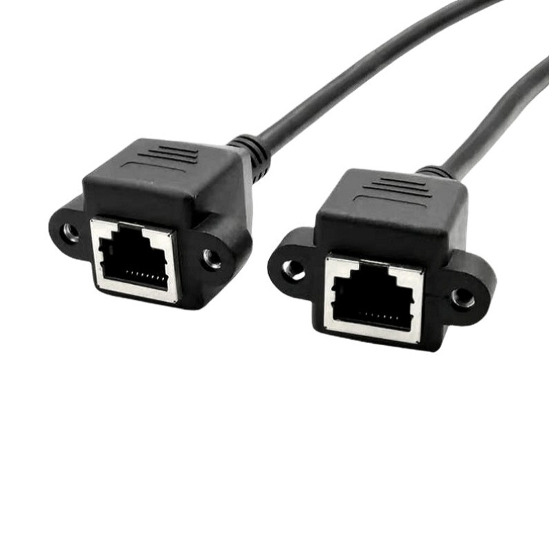 UNCO RJ45 Cat5e Ethernet кабел, мъжки към женски конектор, 8P8C, 1000 Mbps