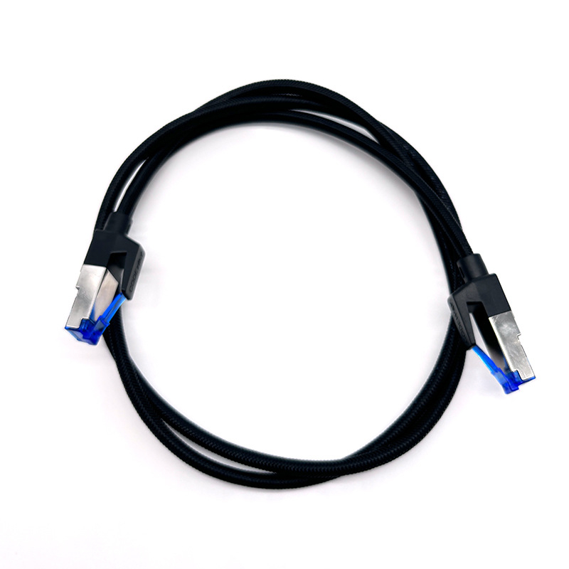 Cat7 dvostruko oklopljen RJ45 patch kabel s pletenom vanjskom ovojnicom, visokih brzina do 10 Gbps