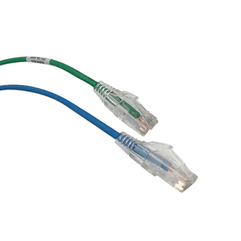 Zaštićeni mrežni kabel kategorije 6e s uvijenim parovima, vodič 3,8 mm, BC (32 AWG/30 AWG), brzina prijenosa 10 000 MB, Cat6a priključak, sastavljen