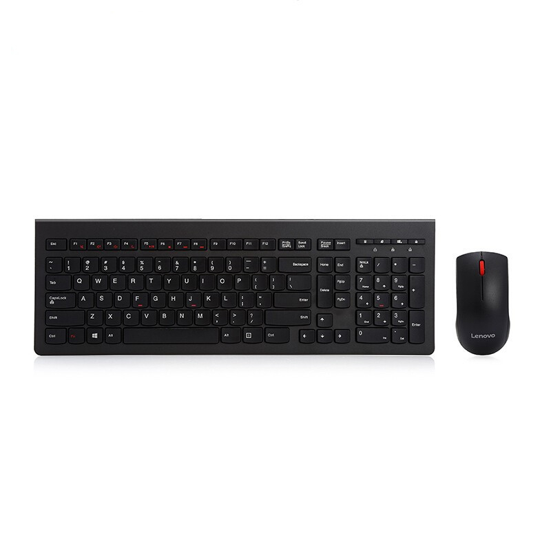 Lenovo M120PRO Set tastatură și mouse wireless, Plug-and-Play, ergonomic, compatibil universal