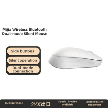 Bezdrôtová tichá myš s dvojým režimom Bluetooth, USB prijímač zahrnutý, vhodná pre notebook a PC