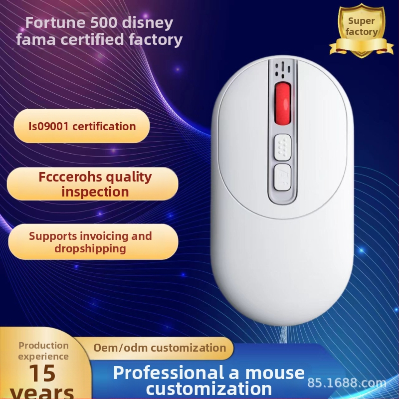 Bezdrôtová kancelárska myš s AI hlasom, MW-07 Ai smart voice mouse, 6 tlačidiel, 4000 DPI, 2.4G+Bluetooth
