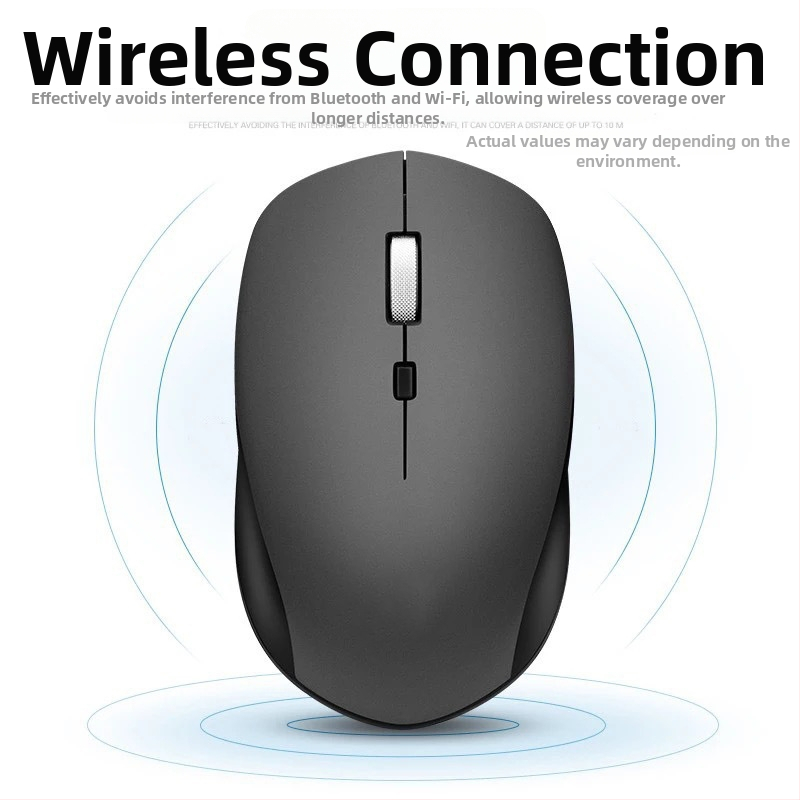 S1000 bezdrôtová myš - 3 tlačidlá, 1600 DPI, 2,4 GHz, Plug and Play, kompatibilná s notebookom