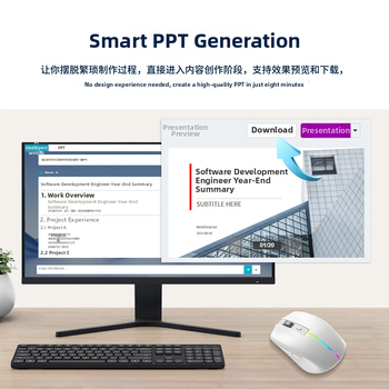 Mouse wireless cu translator vocal AI, suport multi-dispozitiv, 2.4G + Bluetooth 5.0, 6 taste, DPI 1000–2400, plug-and-play