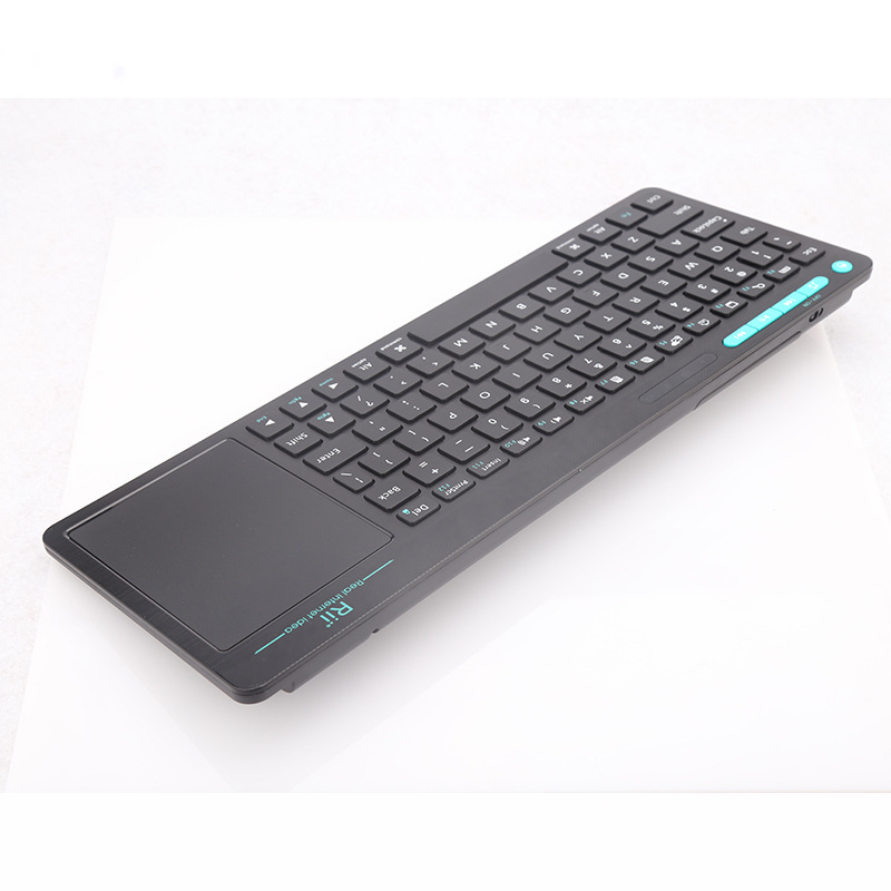 Rii K518 Bezdrôtová klávesnica s integrovanou dotykovou plochou – USB, Bezdrôtové pripojenie, Plug-and-Play, Multimediálne a skratkové klávesy, Ergonomické, Univerzálna kompatibilita