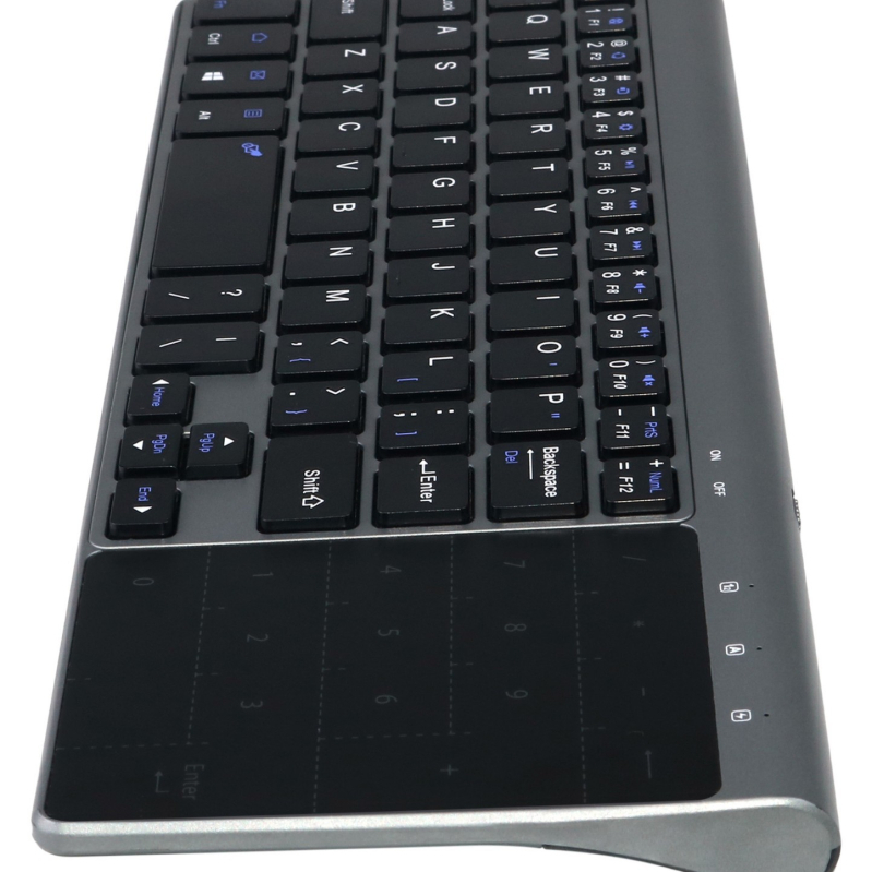 Izuzetno tanko USB bežično tipkovnica s touchpadom, vodootporna i ergonomski dizajn