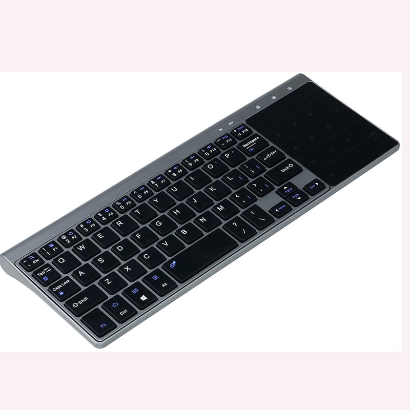 Izuzetno tanko USB bežično tipkovnica s touchpadom, vodootporna i ergonomski dizajn