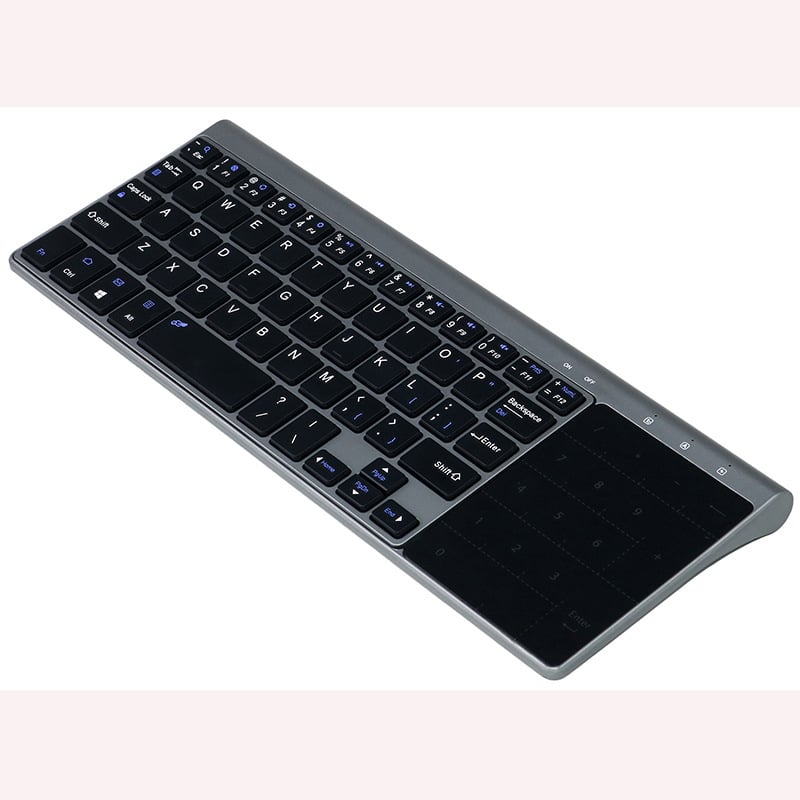 Izuzetno tanko USB bežično tipkovnica s touchpadom, vodootporna i ergonomski dizajn