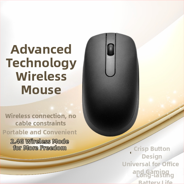 Bezdrôtová myš 960, 2 tlačidlá, 1200 DPI optický senzor, 2.4G, plug‑and‑play, ergonomická, pre stolný a prenosný počítač