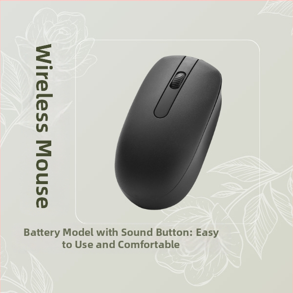 Bezdrôtová myš 960, 2 tlačidlá, 1200 DPI optický senzor, 2.4G, plug‑and‑play, ergonomická, pre stolný a prenosný počítač