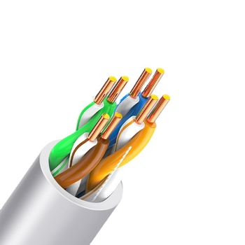 CAT5e мрежов кабел, неекраниран, 8-жилен, мед без кислород, дължина 300 м