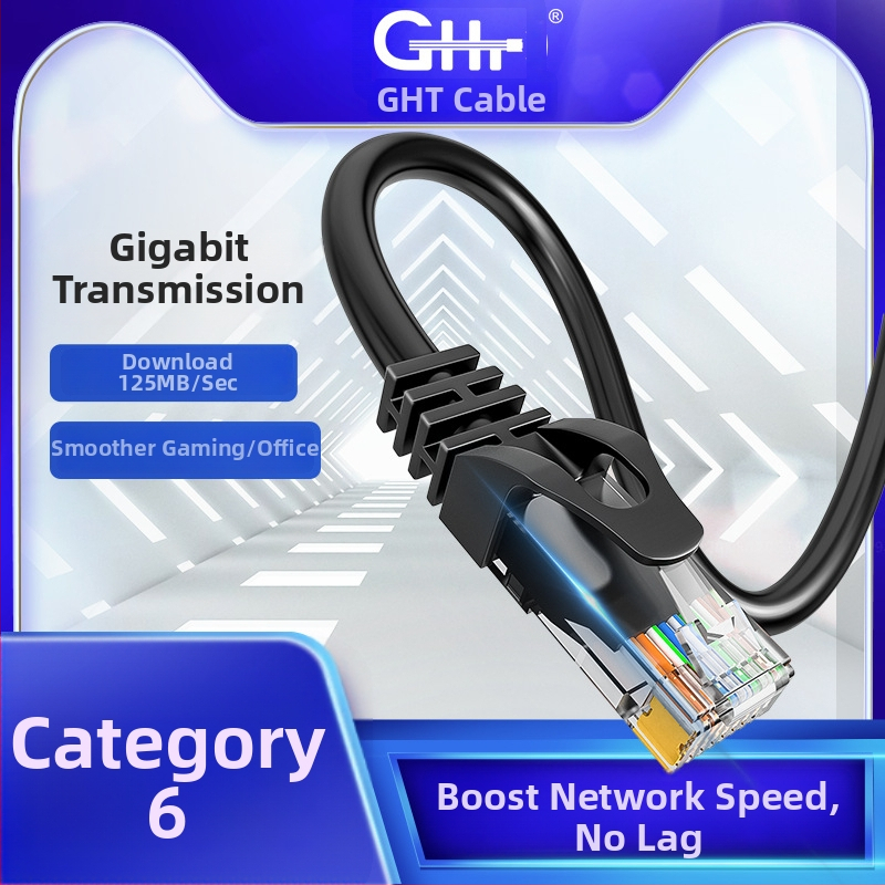 CAT6 neekranovaný sieťový kábel, Gigabit, RJ45, vnútorné použitie