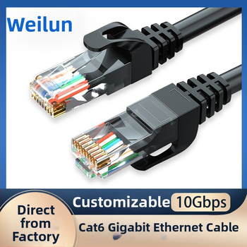 Kábel Cat6 Gigabit UTP, med bez oxidu, 1 m dĺžka, na monitorovanie, širokopásmové pripojenie a domáce siete