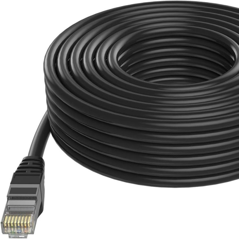 Cat6 гигабитен Ethernet кабел, неекраниран меден кабел, мед без кислород, за външни охранителни системи