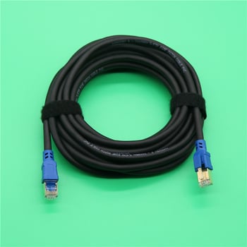 CAT8-SFTP Ethernet кабел, екраниран, чист мед, за компютри, суичове и рутери — скорост 4000