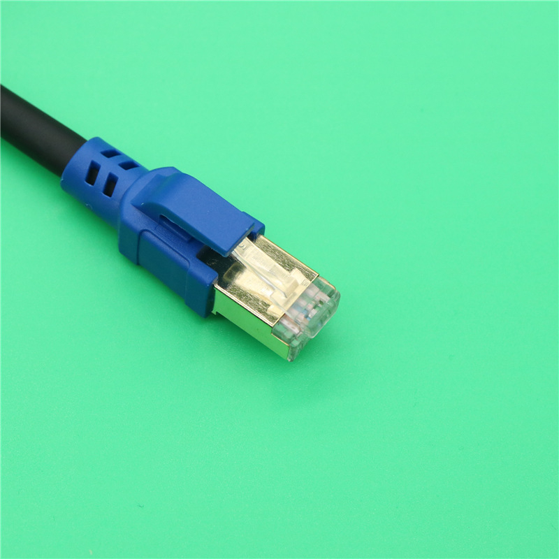 CAT8-SFTP Ethernet кабел, екраниран, чист мед, за компютри, суичове и рутери — скорост 4000