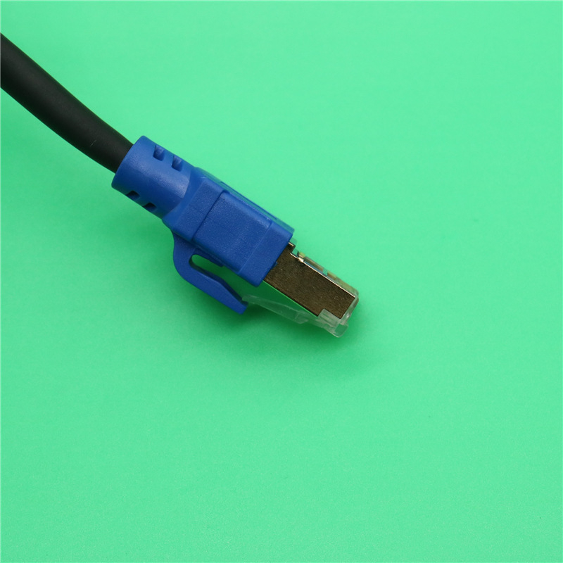 CAT8-SFTP Ethernet кабел, екраниран, чист мед, за компютри, суичове и рутери — скорост 4000