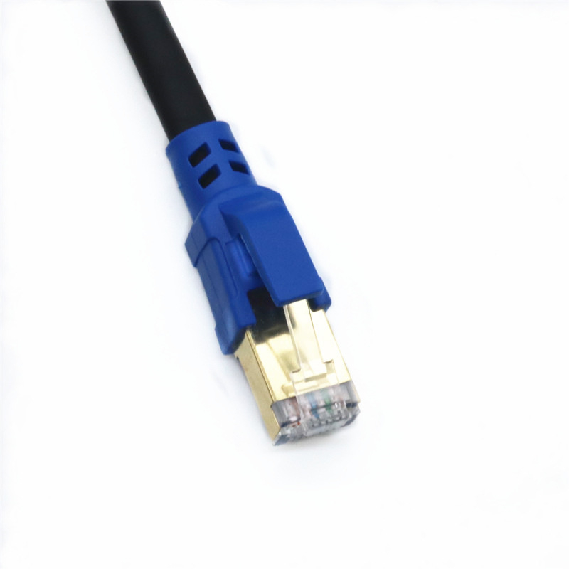 CAT8-SFTP Ethernet кабел, екраниран, чист мед, за компютри, суичове и рутери — скорост 4000