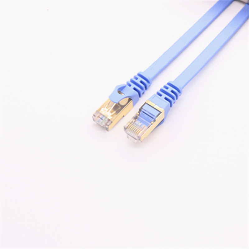 10G Cat7 plosnati mrežni kabel s RJ-45 konektorima, za računalo i usmjerivač, duljina 15 m