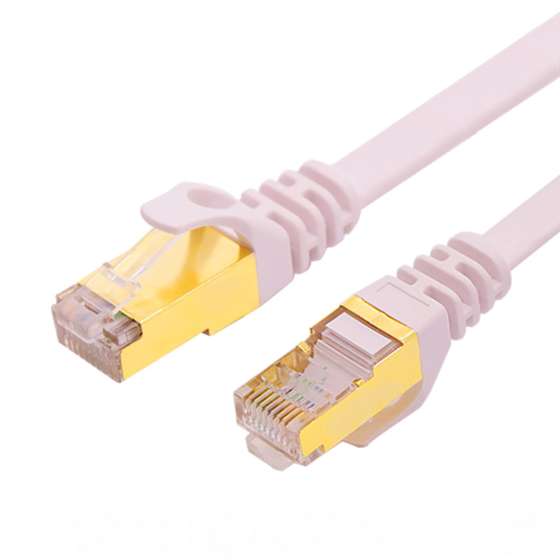 10G Cat7 plosnati mrežni kabel s RJ-45 konektorima, za računalo i usmjerivač, duljina 15 m