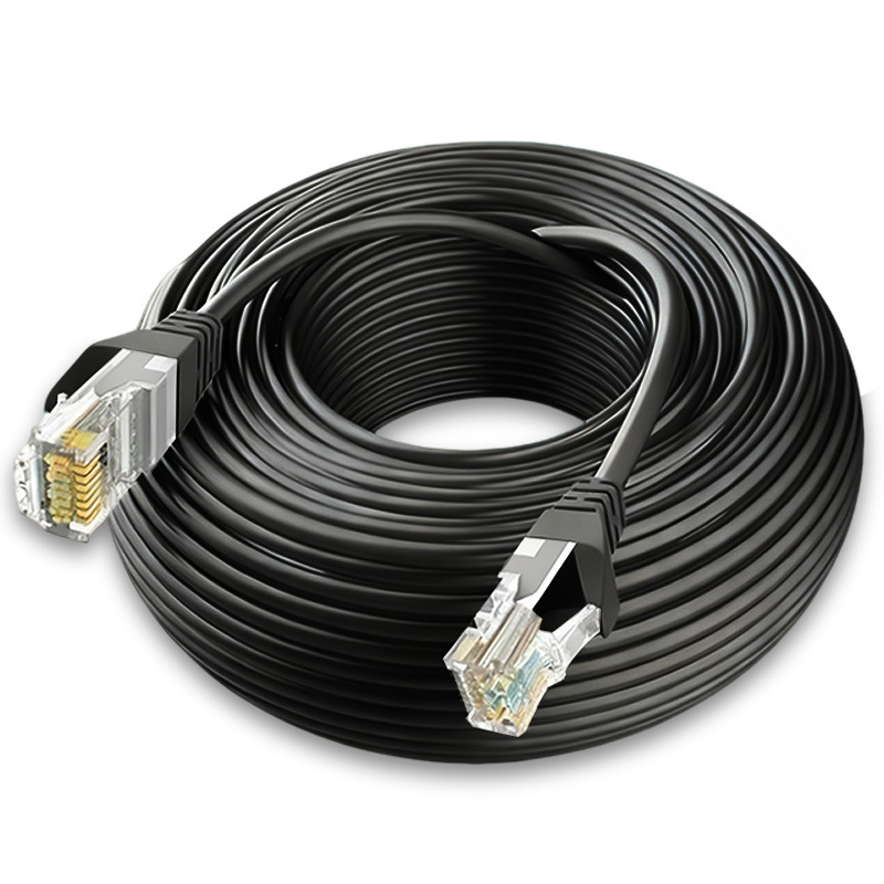 Cablu Cat6 din cupru placat cu aluminiu, fără ecranare, gigabit, cablu jumper pentru router și calculator, transmisie de date în exterior