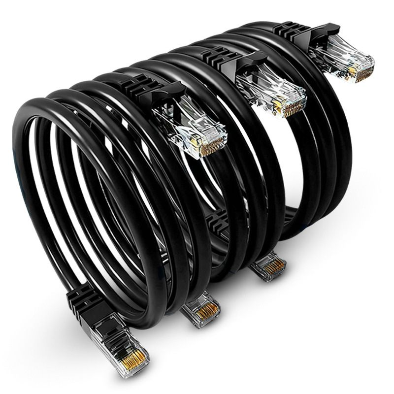 Cablu Cat6 din cupru placat cu aluminiu, fără ecranare, gigabit, cablu jumper pentru router și calculator, transmisie de date în exterior