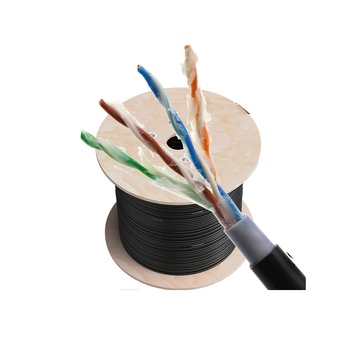 CAT5 кабел за компютърна мрежа – 100 Mbps, температурен диапазон -20°C до 70°C, сила на опън 100, сила на компресия 100