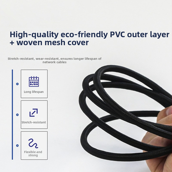 Cat8 hálózati kábel, 305 m hosszú, 10 Gbps átviteli sebesség, dupla árnyékolt, beltéri és kültéri használatra