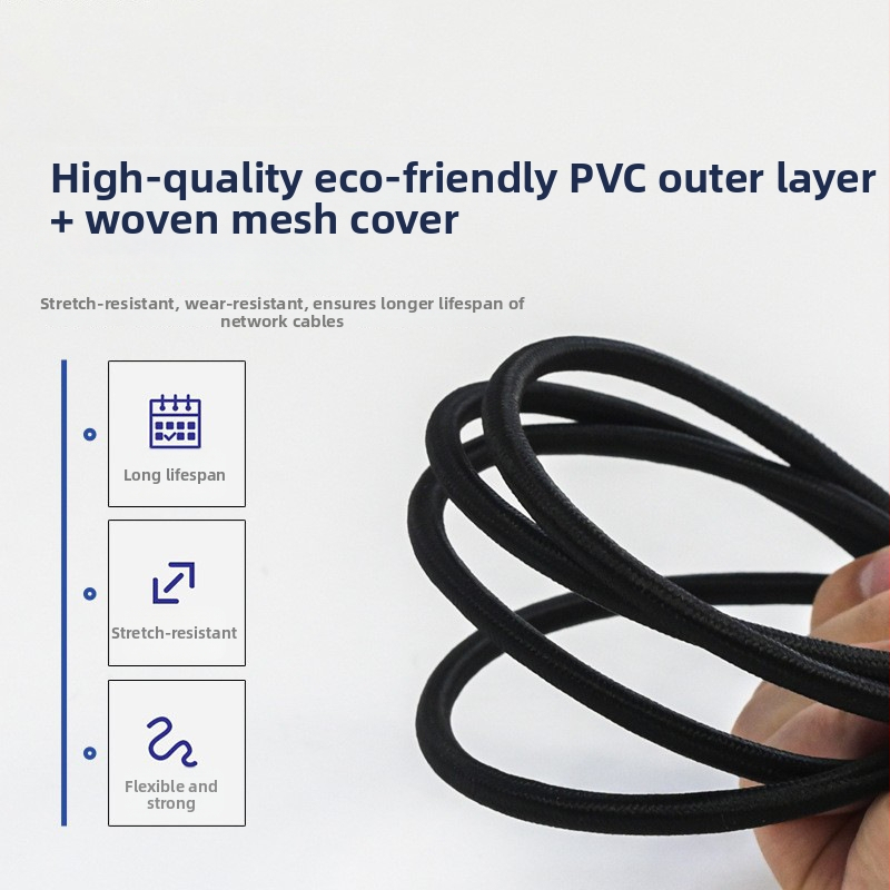 Cat8 hálózati kábel, 305 m hosszú, 10 Gbps átviteli sebesség, dupla árnyékolt, beltéri és kültéri használatra