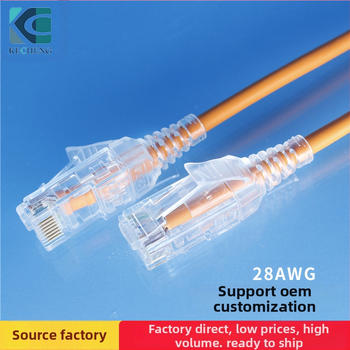 Cat6A neekranuotas Ethernet kabelis RJ45 maršrutizatoriams ir kompiuteriams, perdavimo greitis 500 Mbps, darbinė temperatūra -40°C iki +70°C, tempimo stiprumas 20 N