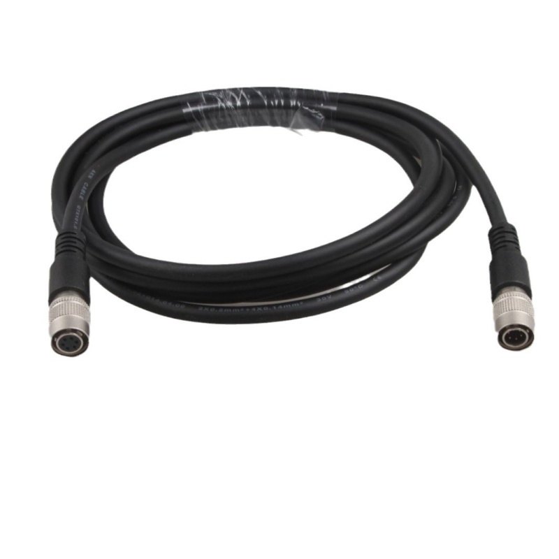 Industrijski kabel za pokretanje kamere, 6-pinski oklopljeni napajajući kabel, kompatibilan s Basler, Hikvision i Hirose Hr10A-7P, CAT6 mrežni kabel, 10 Gb/s