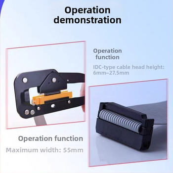 Kirpimo replės IDC/FC tinklo kabeliams – šaltai valcuotas plienas, 550 g