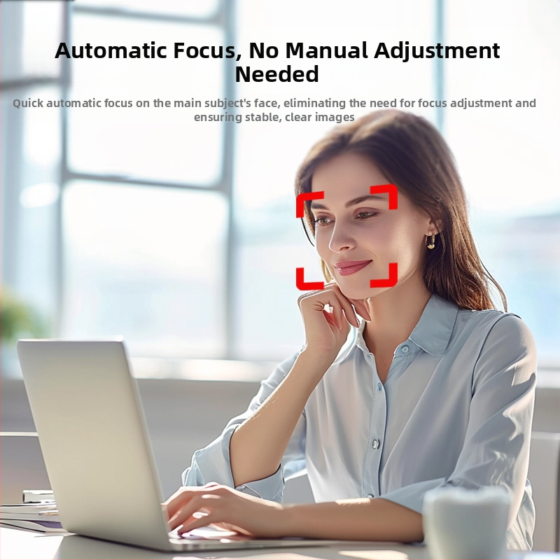 Elebest CW100 USB HD tīmekļa kamera ar Windows Hello seja atpazīšanu, 2MP sensors, 1080p60 video, USB 2.0, iebūvēts mikrofons, bez draiveriem, plug‑and‑play