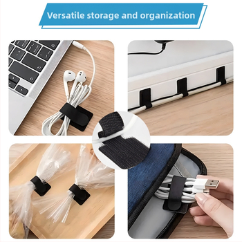 Ragasztó Velcro kábelrendező számítógép-kábelekhez, Xinwei kevert anyag, asztali kábelvezető