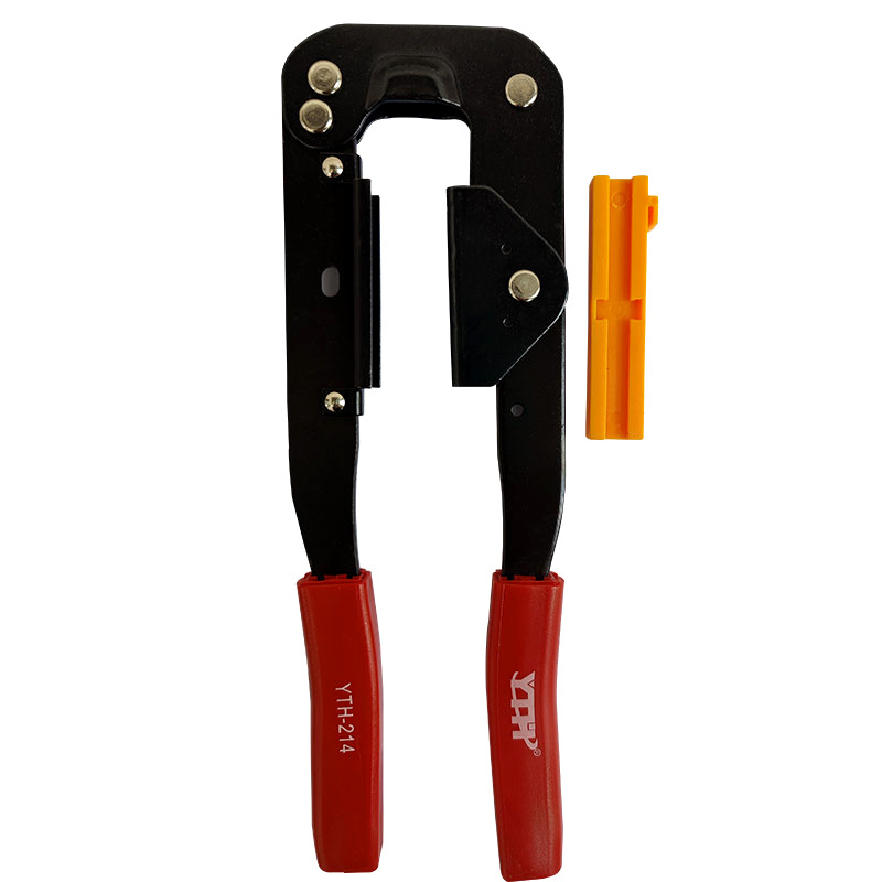 YTH-214 Kabelių žnyplės ir krimpavimo įrankiai IDC/FC terminalų jungtims, šaltai valcuotas plienas, 220 g